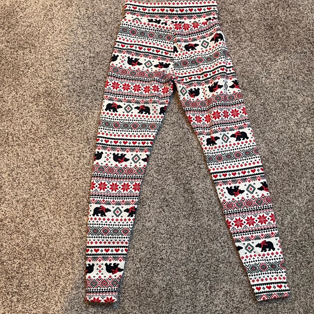NoBo Christmas leggings. Size 7-9Juniors